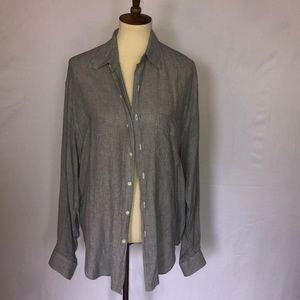 Barney’s Grey Dress Shirt Large